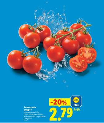Tomate cerise Grappe