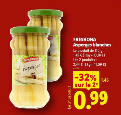 FRESHONA Asperges blanches