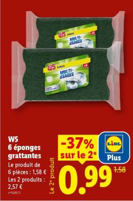 W5 6 éponges grattantes
