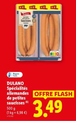 DULANO Spécialités allemandes de petites saucisses