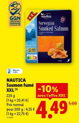 NAUTICA Saumon fumé XXL