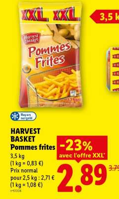 HARVEST BASKET Pommes frites