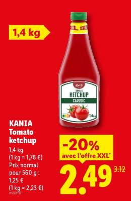 KANIA Tomato ketchup