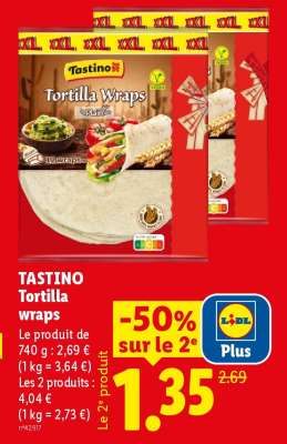 TASTINO Tortilla wraps