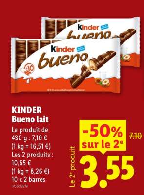 Kinder Bueno Lait