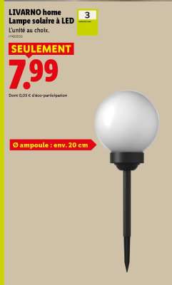 LIVARNO home Lampe solaire à LED