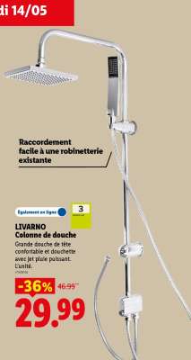 LIVARNO Colonne de douche