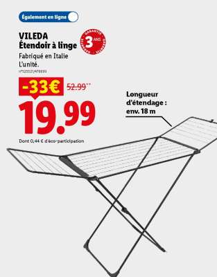 VILEDA Étendoir à linge