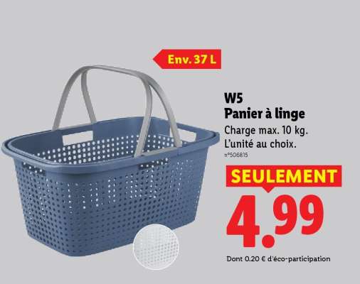 W5 Panier à linge