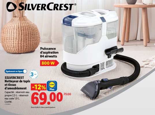 SILVERCREST Nettoyeur de tapis et tissus d'ameublement