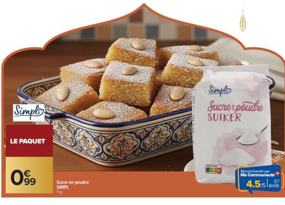 Sucre en poudre SIMPL