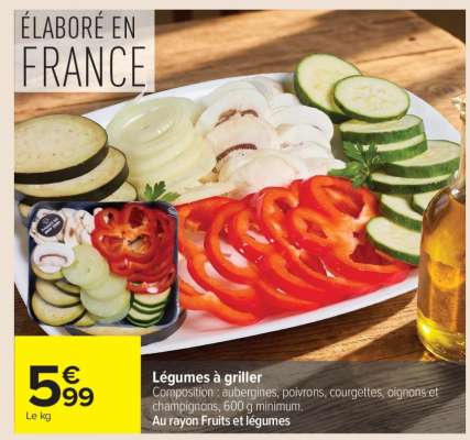 Légumes à griller
