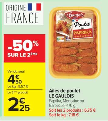 Ailes De Poulet Le Gaulois