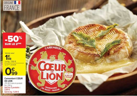 Camembert Coeur De Lion