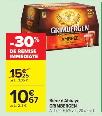 Bière d'Abbaye GRIMBERGEN