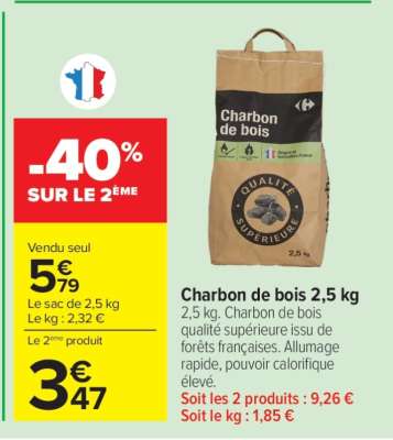 Charbon De Bois 2,5 Kg