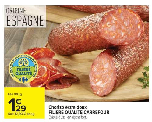 Chorizo extra doux