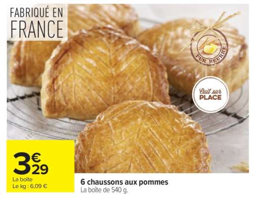 6 chaussons aux pommes