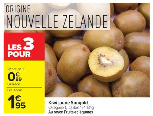 Kiwi jaune Sungold