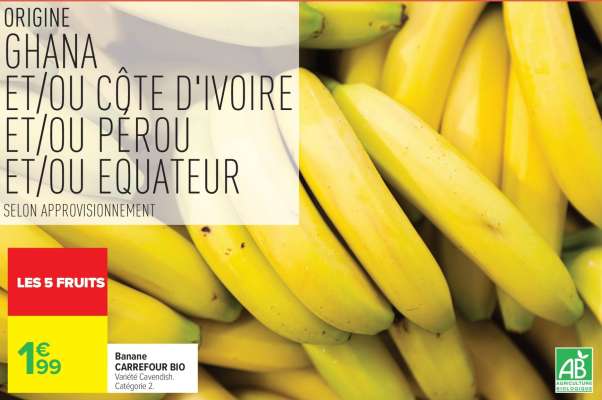 Banane CARREFOUR BIO