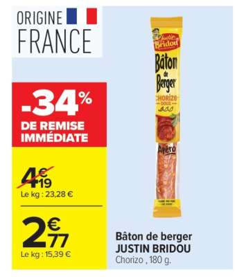 Bâton De Berger Justin Bridou
