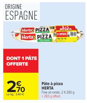 Pâte À Pizza Herta