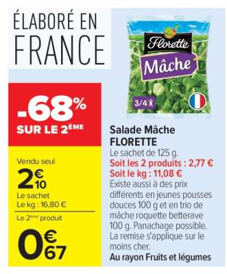 Salade mâche FLORETTE