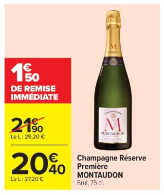 Champagne Réserve Première MONTAUDON