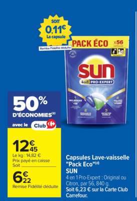Capsules lave-vaisselle "PACK ECO"