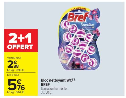 Bloc nettoyant WC(d) BREF