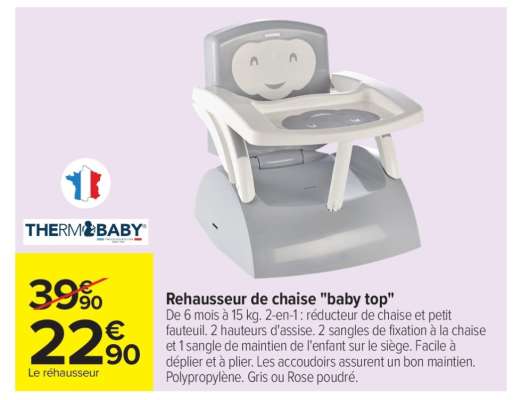 Rehausseur de chaise "Baby top"