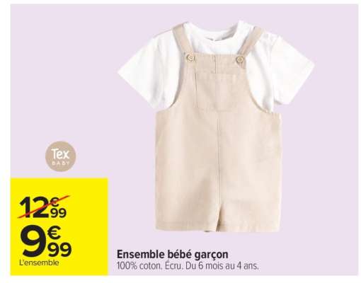 Ensemble bébé garçon