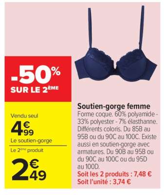 Soutien-gorge femme