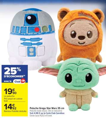 Peluche Grogu Star Wars 35 cm