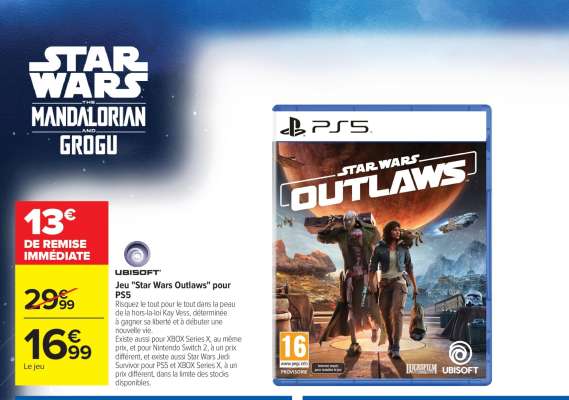 Jeu 'Star Wars Outlaws' pour PS5