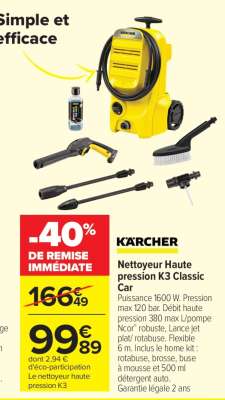 Nettoyeur Haute pression K3 Classic Car