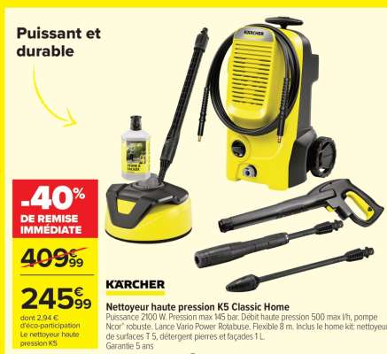 Nettoyeur Haute pression K5 Classic Home