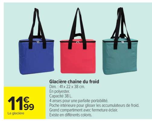Glacière chaîne du froid