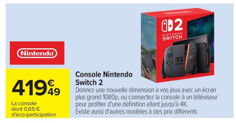 Console Nintendo Switch 2