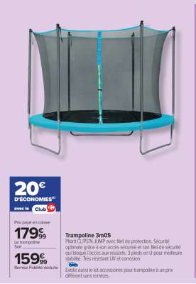 Trampoline 3m05