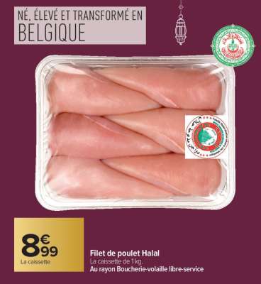 Filet de poulet Halal