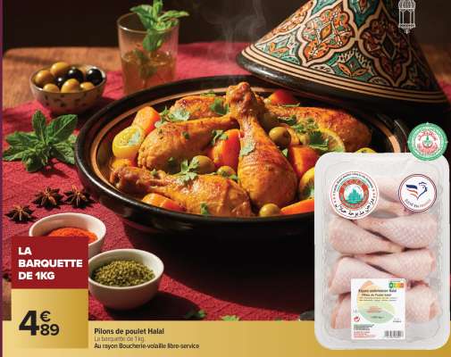 Pilons de poulet Halal