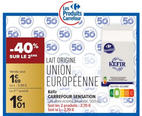 Kéfir CARREFOUR SENSATION