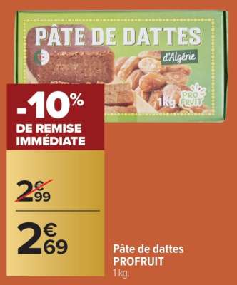 Pâte de dattes PROFRUIT