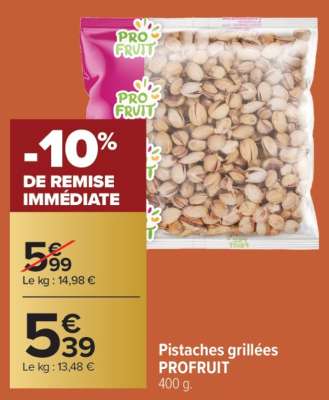 Pistaches grillées PROFRUIT