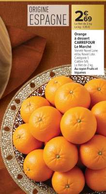 Orange à dessert