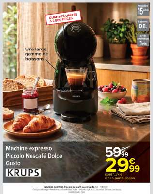 Machine expresso Piccolo Nescafé Dolce Gusto KRUPS