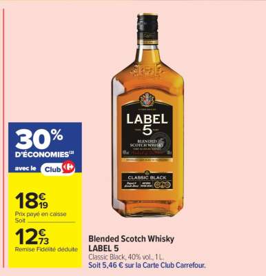BLENDED SCOTCH WHISKY LABEL 5