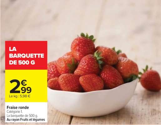 Fraise ronde