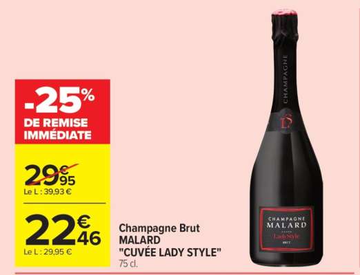 Champagne Brut Malard "Cuvée Lady Style"